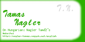 tamas nagler business card